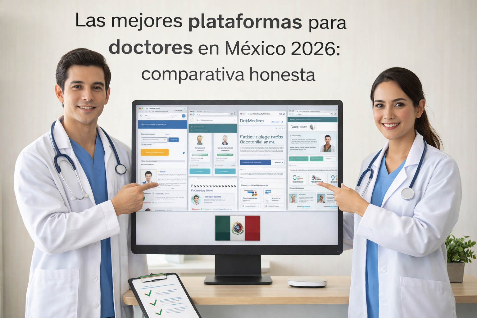 Las mejores plataformas para doctores en México 2026: comparativa honesta